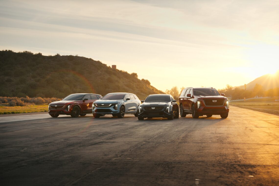 Selection 2026 Cadillac models parked outside