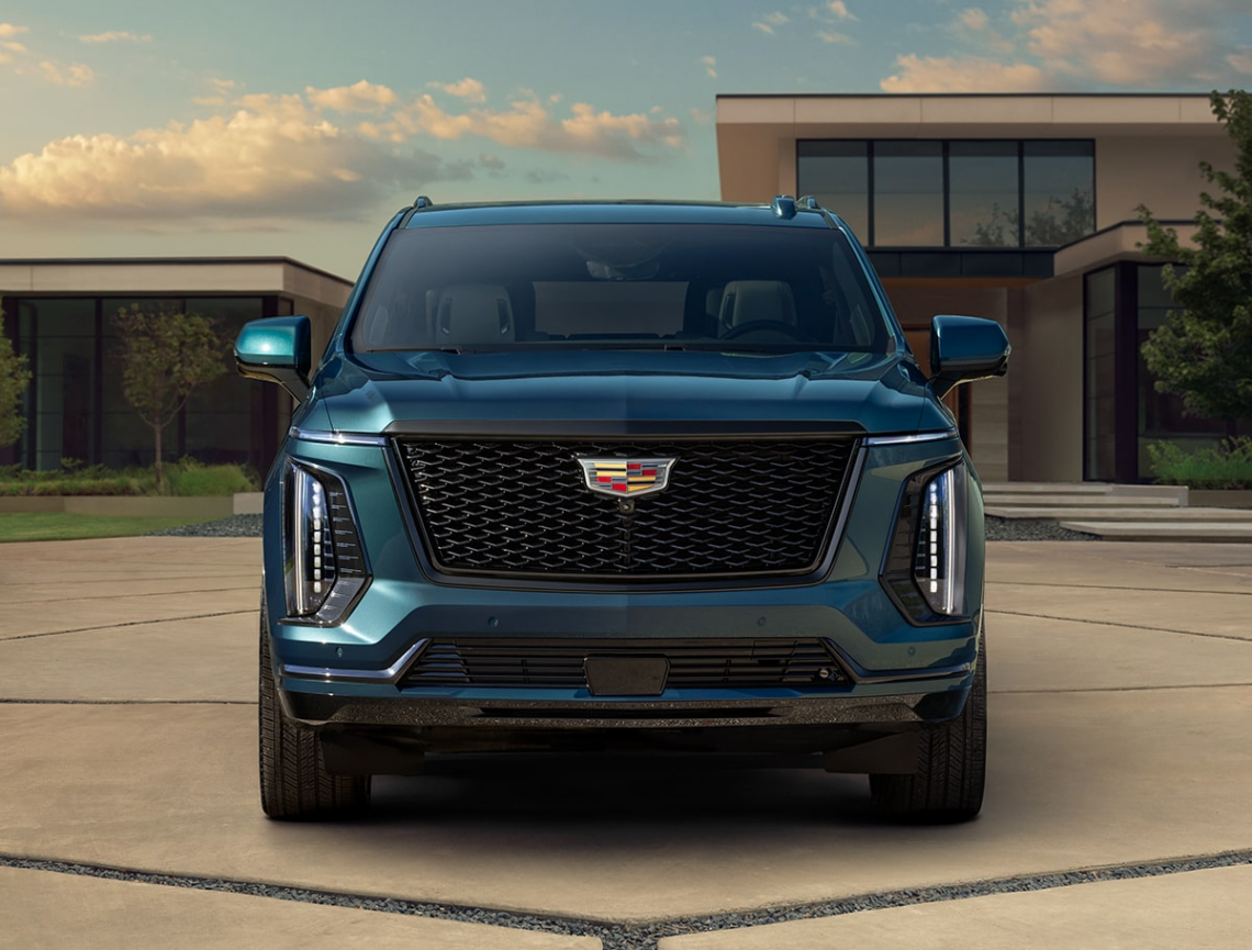 2026 Cadillac Escalade parked front angle
